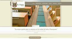Desktop Screenshot of hotelelbaron.com