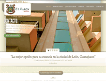 Tablet Screenshot of hotelelbaron.com